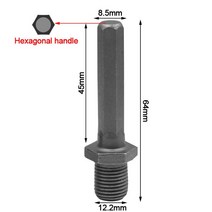 워터 드릴 연장 로드 분할 전기 해머 변환 조인트 커넥팅 육각 생크 비트 척 어댑터, 2.Hexagonal handle
