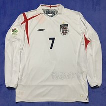 제럴드 축구 저지 유니폼 레트로 베컴 잉글랜드 월드컵 2006 2006 루니 오웬