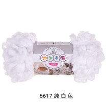 뜨개질 실 100g/롤 핑거 루프 푹신한 부드러운 셔닐 청키 원사 손으로 짠 담요 스카프 크로셰 DIY 판매손으로, 02 6617-chunbai