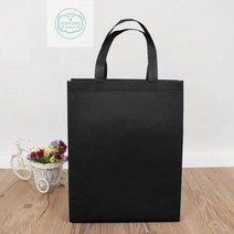 부직포가방 선물쇼핑백 쇼핑백 실용적인(35x41cm)블랙 부직포주머니 광목가방