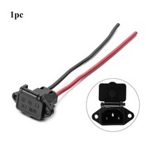 범용 12AWG 케이블 전기 자동차 부품 충전 소켓 커넥터 전자 자전거 배터리 충전기, 1pc