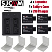 호환 정품 베터리 새로운 sjcam sj4000 eken h9 git lb101 git 배터리 sj5000 sj6000 sj7000 sj8000 sj9000 배터리 듀얼, 2배터리 포함 충전기