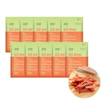 푸디웜 저알러지 간식 꼬꼬닭안심 10묶음, 단일속성