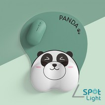 귀여운 캐릭터 키보드 마우스 손목받침대 키보드팜레스트 손목보호 마우스패드 장패드 세트, 마우스패드 단품, 판다