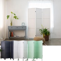 원룸 빈티지 감성 공간 파티션 칸막이 접이식 양방향 카페 원목 우드 가벽 3단 1750, 스카이그레이