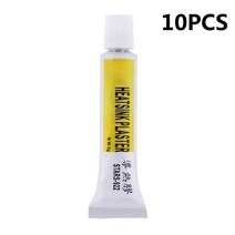 실리콘 서멀 고열 내열 구리스 오일 10pcs stars-922 gpu cpu 열 그리스 화합물 접착제 냉각 냉각 붙여 넣기 방열판 점성 접착제 접착제 강력하게 끈적, 10개