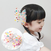 히트1900원 New팡팡도트빅리본집게핀