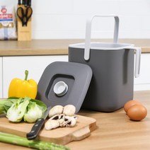 아파트 음식물 쓰레기통 냄새없는 밀폐형3L 음식정리통 씽크대쓰레기