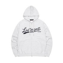 엘엠씨 BB 비비 크림 아플리케 집업 후드 라이트 헤더 그레이