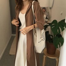 원피스형 블라우스 롱남방 롱셔츠 허리끈 가디건 41451ea