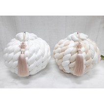 실타래 이불타래실 장수실타래 실타래완제품 (19cm) 1개+5종국화매듭노리개(3번) 1개, 올화이트(19cm) 1개+5종국화매듭노리개(3번) 1개