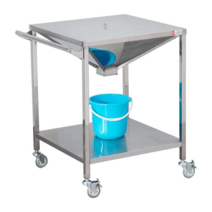 엔진 오일 처리기 정비소 폐유 받침대 카트 스텐 수집, 두꺼운휠/직사각형