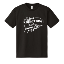 낚시 티셔츠 salt addiction 낚시복 드라이 쿨 메쉬 엔조이 피싱 루어 상의, 드라이 메쉬, 화이트, M(95)