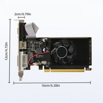 사무실 및 가정용 컴퓨터 그래픽 비디오 카드 GTX1060 6GB GDDR5 6 핀 192 비트 듀얼 팬 PCI-E 3.0 16X 1, 04 R5 230 2G