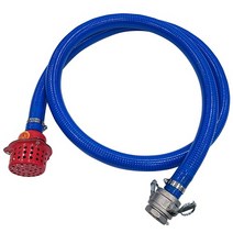 국산 1.5인치 전기 양수기 흡입 청고압 호스 후드 세트, 6m