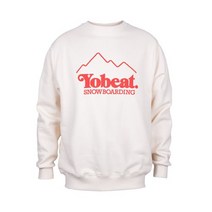 [YOBEAT LOGO CREWNECK - CREAM] 요비트 로고 남녀공용 크루넥 맨투맨 티셔츠