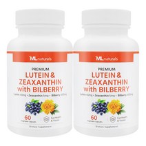 [미국번개배송] 착한명품 마이라이프 내추럴스 루테인 & 지아잔틴 + 빌베리 60 야채캡슐 2병