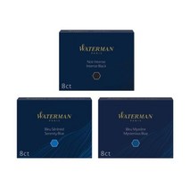 워터맨 카트리지 8ct 고급펜 만년필 잉크 고급필기구_00ea, 본상품선택, Serenity Blue, 본상품선택