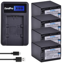 배터리호환 3900mAh NP-FV100 NP 배터리 소니호환 FV30 FV70 FDR AX30 AX100E, 08 4배터리 1Charger