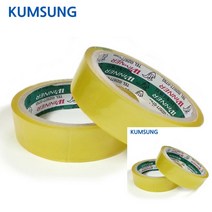 금성 OPP 투명 테이프 25M 폭 25MM 2롤 초강력테이프 종이박스테이프 포장용박스테이프투명