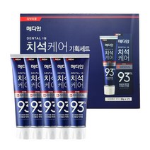 메디안 치석케어 93% 오리지널 치약 90g 5p 세트