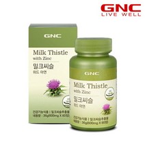[GNC] 밀크씨슬 위드 아연 (60정) 30일분_(50973), 단품, 단품, 색상:단일상품