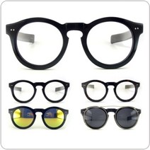 루키알지오 레트로라운드 두꺼운 동그랑 안경