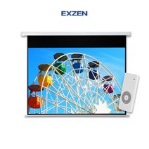 엑스젠 전동스크린 전동노출스크린 무선리모컨 100인치 와이드 (스타트 EV-A100WR), 100인치(16:9)