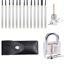 초보자 잠금 따기 연습 세트 장치 포함 도구 저렴한 키트 깨진 키 추출, 06 파란