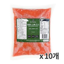 라비푸드 냉동 수박주스 1kg 2개묶음, 단품