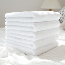 쉬라즈 미스티 40수 코마사 150g 호텔수건, 5개, 화이트