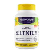 셀레늄 200 mcg 셀레노 액셀 180 타블렛 Healthy Origins, 1개, 180정