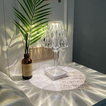 스탠드 크리스탈 무드등 식탁 조명 3색 10단계조절