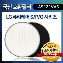 LG 퓨리케어 공기청정기 AS128VWA 필터, H13 프리미엄 헤파+탈취필터 각 1개