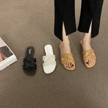 제이콥홀릭 명품스타일 여성 여자 플랫 슬리퍼