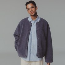 커버낫 리버시블 카라리스 쉐르파 집업 자켓 다크 그레이