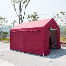 프리폼 고급형 튼튼한 대형 쉘터천막 3X4 천막 풀세트, ST프레임+지붕+민자4면 3X4 그레이