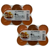 이케아 향초(59mm) 신리그 복숭아와오렌지 12입 2개