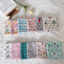 [미스블혹] 유아 어린이 큰 아사면 캐릭터 손수건 유아용 곰돌이 부엉이 손수건 단체주문