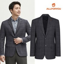 [올포유] [모델착장] 남성 체크 투버튼 자켓 AMKKJ3454-915_G