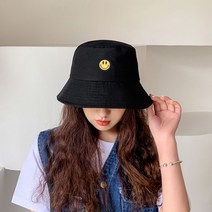스마일 벙거지 패션 대두 남자 여자 남성 여성 버킷햇 모자
