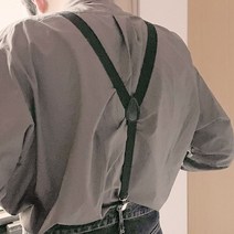 성인용 남자 여자 무지 멜빵 서스펜더 검정