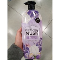 온더바디 퍼퓸 바디워시 로맨틱 머스크 785ml 파라벤 벤조페논 무첨가 피부 테스트 pH 올리브 오트 성분 촉촉, 1개