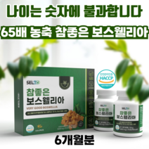 락토테미 참좋은 보스웰리아 관절 연골 영양제 65배 농축 고함량 AKBA KBA, 2박스(4통 x 6개월분)