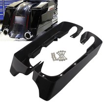 [해외]오토바이 4 하드 스트레치 안장 가방 익스텐션 할리 투어링로드 킹 일렉트라 스트리트 글라이드 FLH FLT 2014- 업에 적합, 1개