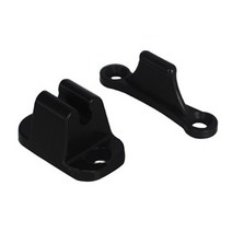 캠핑카제작부품 악세사리 vodool 2pcs 캠퍼 도어 리테이너 catch caravan motorhomes boat rv stopper clip clip 래치 rv 교체 부품, 검은색