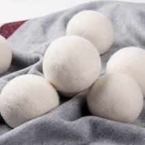 양모볼 건조기 울 드라이 엉킴방지 구김방지 1000회 재사용, 그레이 한개