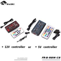 [해외] BYKSKI NGY2080TIHOFX 갤럭시 GAINWARDRTX 2080TI HOF 풀 커버 그래픽 카드 워터 쿨러 용 GPU 워터 블럭, With Controller RGB(12V)