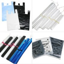 손잡이봉투 비닐봉지 마트용 검정 백색 청색투명 쓰레기분리수거용 대봉 재활용봉투 봉다리, 속지18호