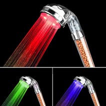 LED 음이온 황토볼 수압 샤워기 헤드, 상세페이지 참조